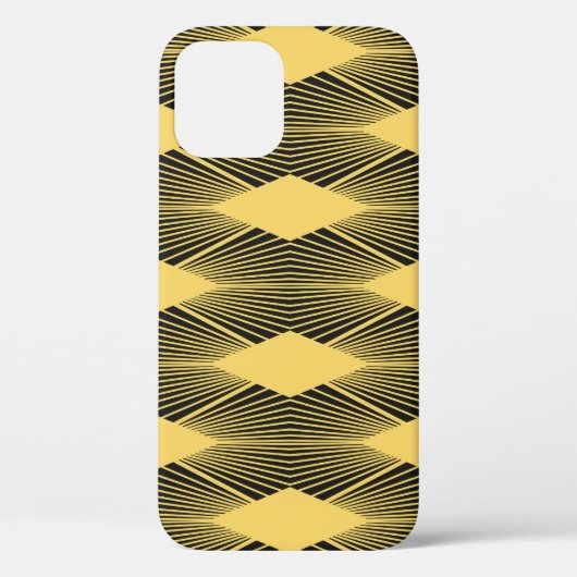 Art Deco Abstrakt geometrischer Hintergrund Case-Mate iPhone Hülle (Rückseite)