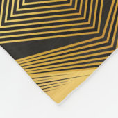 Art Deco: Abstrakt geometrischer Hintergrund Fleecedecke (Ecke)
