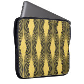 Art Deco Abstrakt geometrischer Hintergrund Laptopschutzhülle (Vorne Rechts)