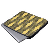 Art Deco Abstrakt geometrischer Hintergrund Laptopschutzhülle (Vorne Knopf)