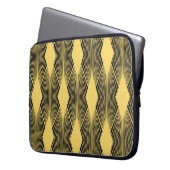 Art Deco Abstrakt geometrischer Hintergrund Laptopschutzhülle (Vorderseite Links)