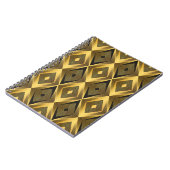 Art Deco: Abstrakt geometrischer Hintergrund Notizblock (Linke Seite)