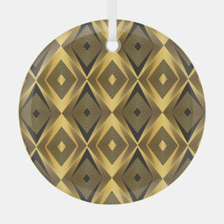 Art Deco: Abstrakt geometrischer Hintergrund Ornament Aus Glas
