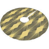 Art Deco Abstrakt geometrischer Hintergrund Polyester Weihnachtsbaumdecke (Schrägansicht)
