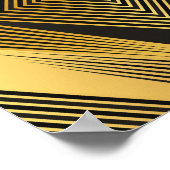Art Deco: Abstrakt geometrischer Hintergrund Poster (Ecke)