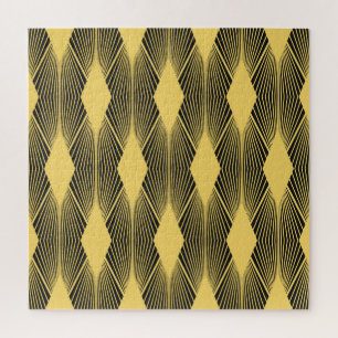 Art Deco Abstrakt geometrischer Hintergrund Puzzle