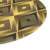 Art Deco: Abstrakt geometrischer Hintergrund Schneidebrett (Ecke)