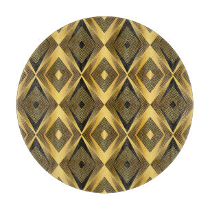 Art Deco: Abstrakt geometrischer Hintergrund Schneidebrett