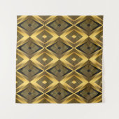 Art Deco: Abstrakt geometrischer Hintergrund Wandteppich (Vorderseite (Horizontal))