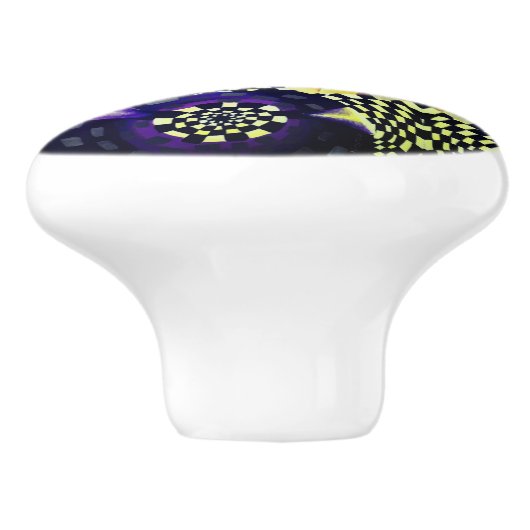 Art Deco - Abstrakte Diffusion Keramikknauf (Seitenansicht)