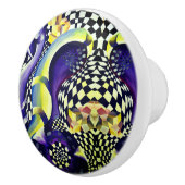 Art Deco - Abstrakte Diffusion Keramikknauf (Rechts)