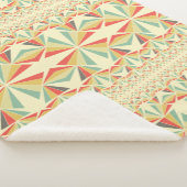 Art Deco abstrakte Dreiecke Sherpadecke (3/4)