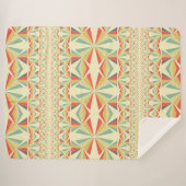 Art Deco abstrakte Dreiecke Sherpadecke (Vorderseite (Horizontal))