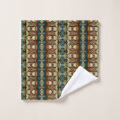 Art Deco Abstrakte Küsse Badhandtuch Set (Waschlappen)