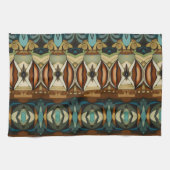 Art Deco Abstrakte Küsse Geschirrtuch (Horizontal)