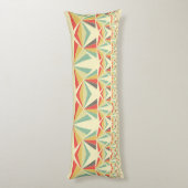 Art Deco Abstrakte Vintage Pyramiden Seitenschläferkissen (Rückseite (Vertikal))