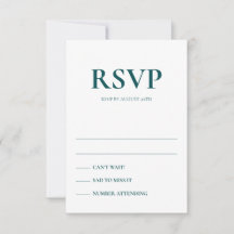 Art Deco Accents Wedding Response Cards
