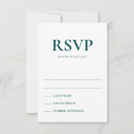 Art Deco Accents Wedding Response Cards Einladung