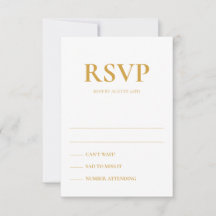 Art Deco Accents Wedding Response Cards