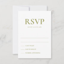 Art Deco Accents Wedding Response Cards