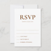 Art Deco Accents Wedding Response Cards Einladung (Vorderseite)