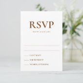 Art Deco Accents Wedding Response Cards Einladung (Stehend Vorderseite)