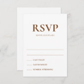 Art Deco Accents Wedding Response Cards Einladung (Vorne/Hinten)