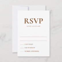 Art Deco Accents Wedding Response Cards