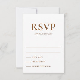 Art Deco Accents Wedding Response Cards Einladung