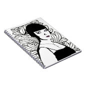 Art Deco Actor Notebook Notizblock (Rechte Seite)
