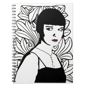 Art Deco Actor Notebook Notizblock
