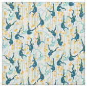 Art-Déco-Affen (Herbst) Stoff (Muster)