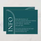 Art Deco Akzente Hochzeitskarten Einladung (Vorne/Hinten)