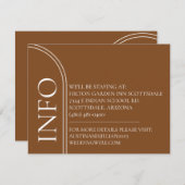 Art Deco Akzente Hochzeitskarten Einladung (Vorne/Hinten)