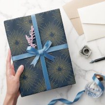 Art Deco Alabere | Mitternachtsblaues Medaillon