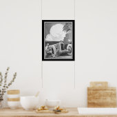 Art Deco, Alex Kow, Grand Prix 1929 Poster (Küche)