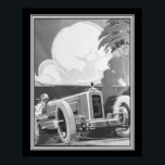 Art Deco, Alex Kow, Grand Prix 1929 Poster<br><div class="desc">Art Deco,  Alex Kow,  Plakat produziert für den Großen Preis von 1929.</div>