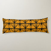 Art Deco Amber gestanztes Glas Design Seitenschläferkissen (Rückseite)