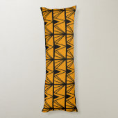 Art Deco Amber gestanztes Glas Design Seitenschläferkissen (Rückseite (Vertikal))