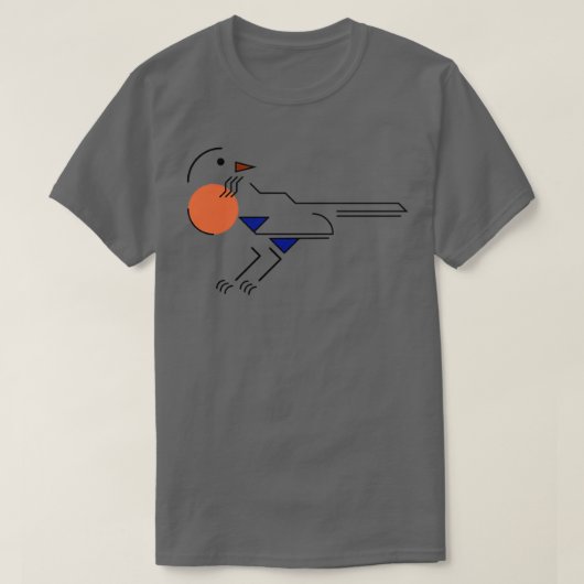 Art Deco American Robin T-Shirt (Design vorne)