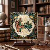 Art Deco Anatomical Ear Laryngology Fliese