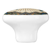 Art Deco Anatomical Ear Laryngology  Keramikknauf (Seitenansicht)