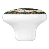 Art Deco Anatomical Kidney Nephrology Keramikknauf (Seitenansicht)