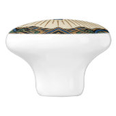 Art Deco Anatomical Liver Keramikknauf (Seitenansicht)