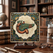 Art Deco Anatomical Pancreas Diabetes  Fliese