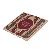 Art Deco Anpassbare Bibel Verse Fliese (Seite)