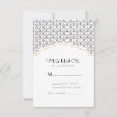 Art Deco-Antwort/UAWG Einsteckkarte Dankeskarte (Vorderseite)