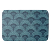 Art Deco Aquamarin Bath Mat Badematte (Vorderseite)