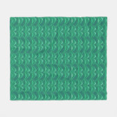 Art Deco Aquamarin Fleece-Decke Fleecedecke (Vorderseite (Horizontal))