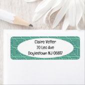 Art Deco Aquamarin Mazes (Insitu)